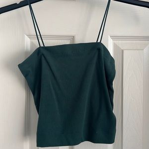 Dark green crop top